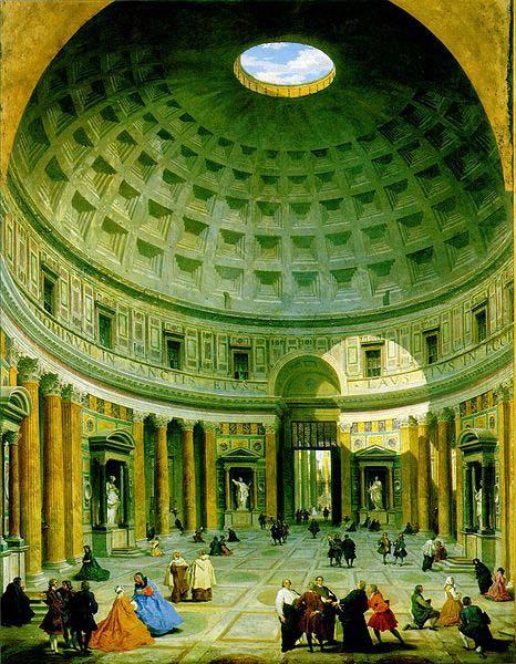 Giovanni Paolo Pannini The interior of the Pantheon oil painting picture
